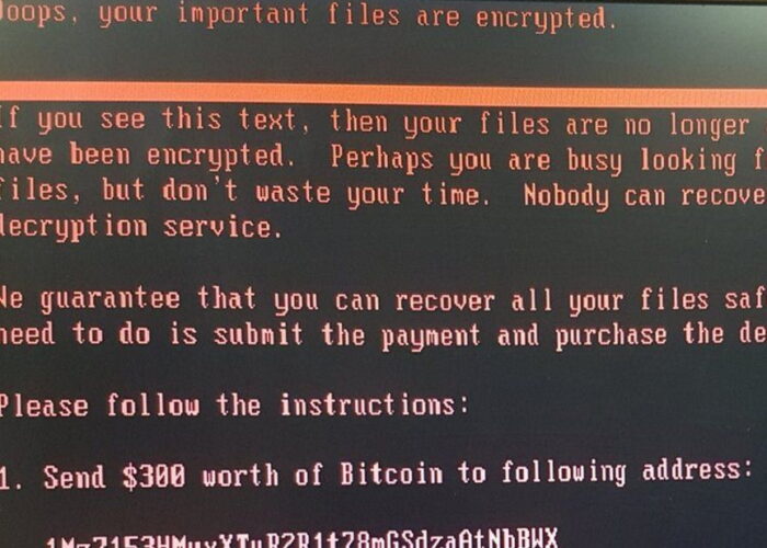 ransomware screen